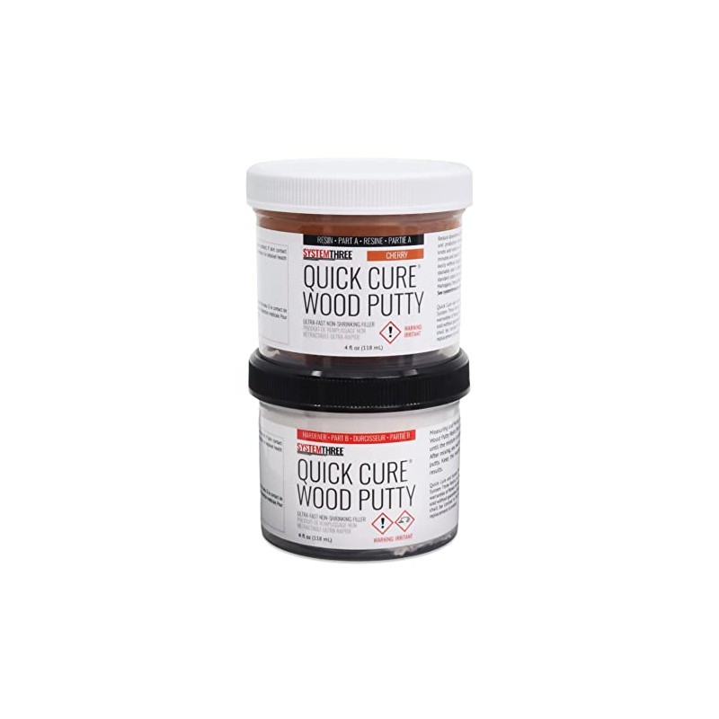SYSTEMTHREE Quick Cure Putty, Cherry, 8-oz Kit