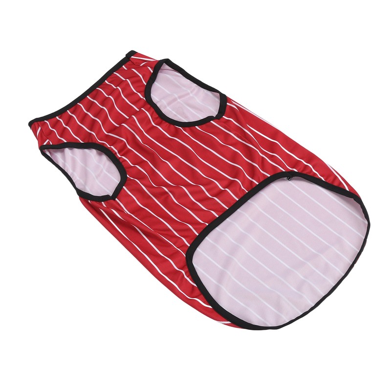 Pet Vertical Stripes Vest Vertical Stripes Classic Loose Prevent Sunburn