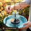 2026 New Solar Cascade Hanging Bird Bath Fountain, Outdoor Hanging