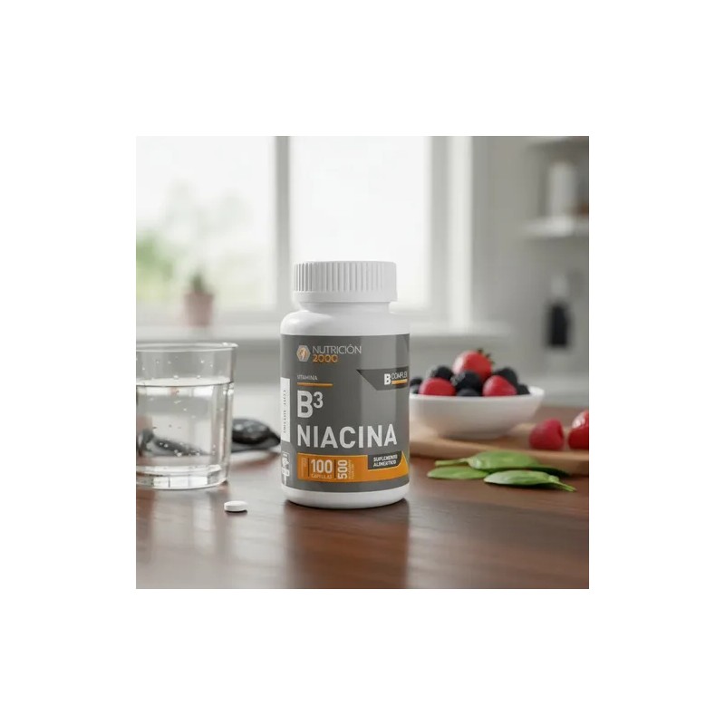 Vitamina B3 Niacina 100 Tabletas 500 Mg Nutricion 2000