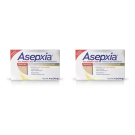 Asepxia 2 X Jabón Facial Hipoalergénico Con Ácido Salicílico 113g