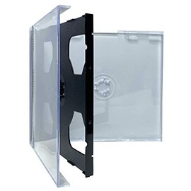 mediaxpo 100 Standard Black Triple 3 Disc CD Jewel Case