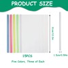 15 Pieces Binding Bars Slide Grip, A4 Slide Binders File