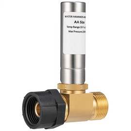 [1 Pieces] Lingmfg Water Hammer Arrestor For Toilet, 7/8 Inch BC Thread Brass LING-TWHA78-SS-1