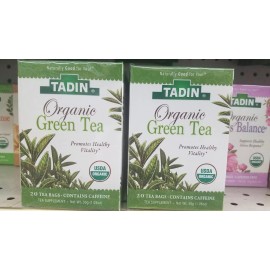 TADIN 2 PACK TADIN ORGANIC GREEN TEA PROMOTES HEALTHY VITALITY(20 BAGS EACH)