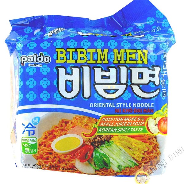 Paldo Bibim Men Korean Spicy Oriental Style Noodle, 22.90 Oz