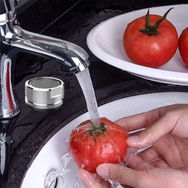 4 Pcs Water Saver Spout Filter Mesh Tap Head Faucet Aerator Replacement Parts Insert Nozzle Kitchen Bathroom Shower Sink Basi 24mm Tool Regulator Flow Silver