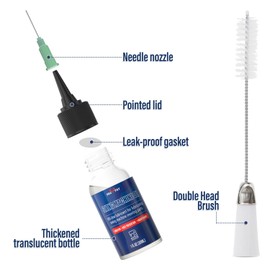 SMAPHY Sewing Machine Oil with Oil Applicator and Dual-Ended Brush, Clear Machine Oil for Lubrication of All Sewing Machine Moving Parts