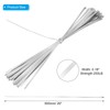 PATIKIL Metal Zip Ties 100 Pcs, 20 Inch Heavy Duty