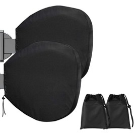 BBT BAMBOOST Garden Hose Reel Cover Retractable, Waterproof, UV Resistant, Anti-Fading, Made of 420D Heavy-Duty Oxford Cloth with Storage Function, All-Weather Protection for Water Hose Reel (2 Pack)