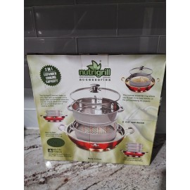 Nutrigrill Steamer Attachment & Cooktop Expander Great Addition To The Bbq Grill