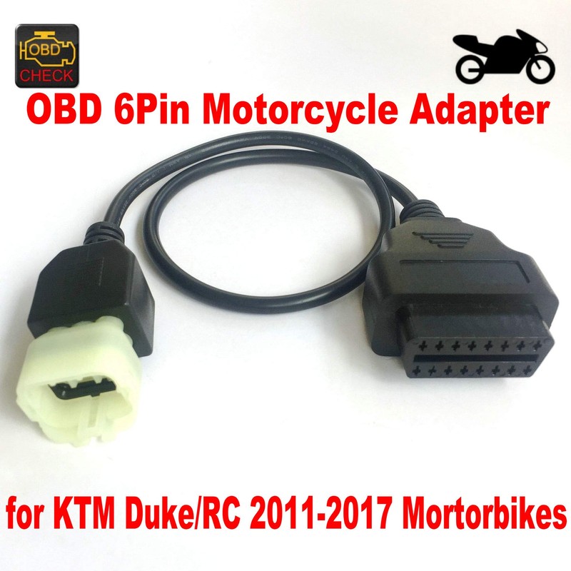 OBD 6Pin Diagnostic Adapter for Motorcycle