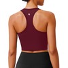 PINSPARK Longline Sports Bras for Women Razorback Hiking Tank Top