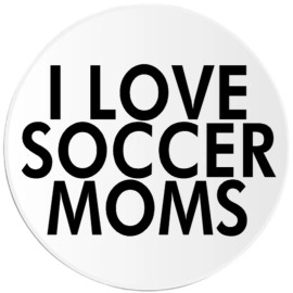 Kiwi Gifts I Love Soccer Moms - 100 Pack Circle Stickers 3 Inch
