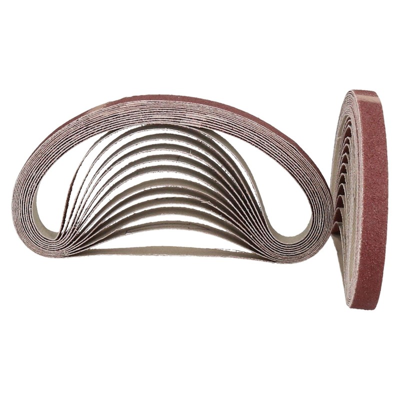 457mm x 13mm Mixed Grit Abrasive Sanding Belts Power File
