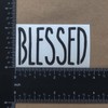 Blessed Decals Pack: Heart Cross, Infinity, Text (Small 3.5", Black)