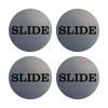 Slide Round Door Sign 2.75" - (1 Pack) Disc (Brushed