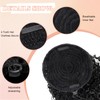 28inch Drawstring Ponytail Extension,Black Hair Extensions For Women,Long Curly Ponytail