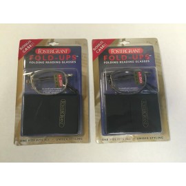 Foster Grant ( 2 ) Foster Grant Fold - Ups Folding Reading Glasses +150