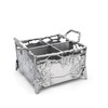Arthur Court Designs Aluminum Metal Grapevine Flatware Silverware Caddy 8