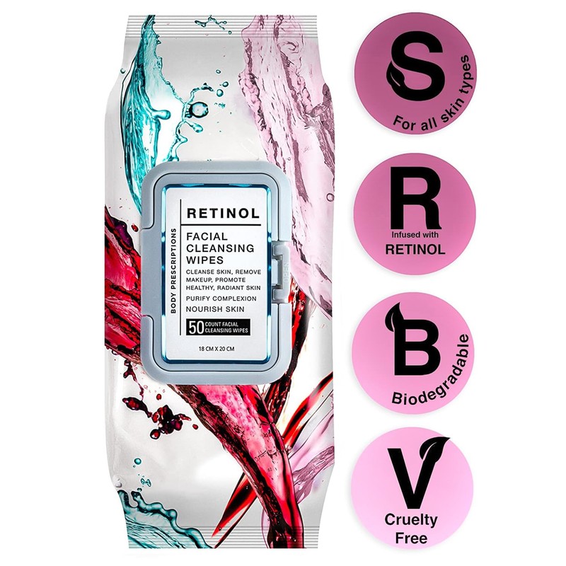 Body Prescription Makeup Cleansing Wipes - Gentle and Effective Face