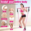 Bbtops Pilates Bar Kit with Resistance Bands(4 x Bands),3-Section Pilates