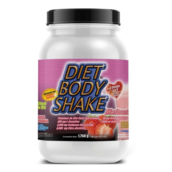 Diet Body Shake 1,750gr : Malteada Dietética Bajar De Peso