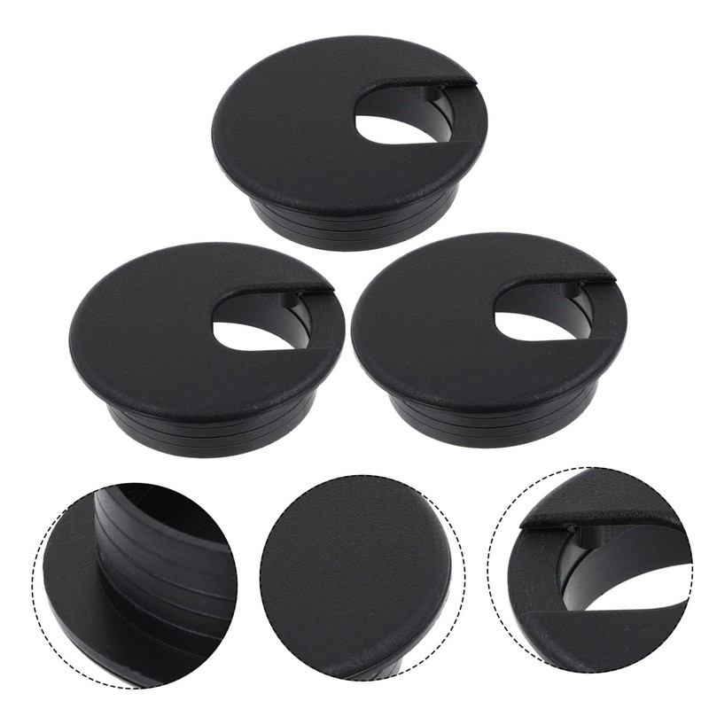 OSALADI 12pcs Round Cable Organizers for Cable Hole Covers for