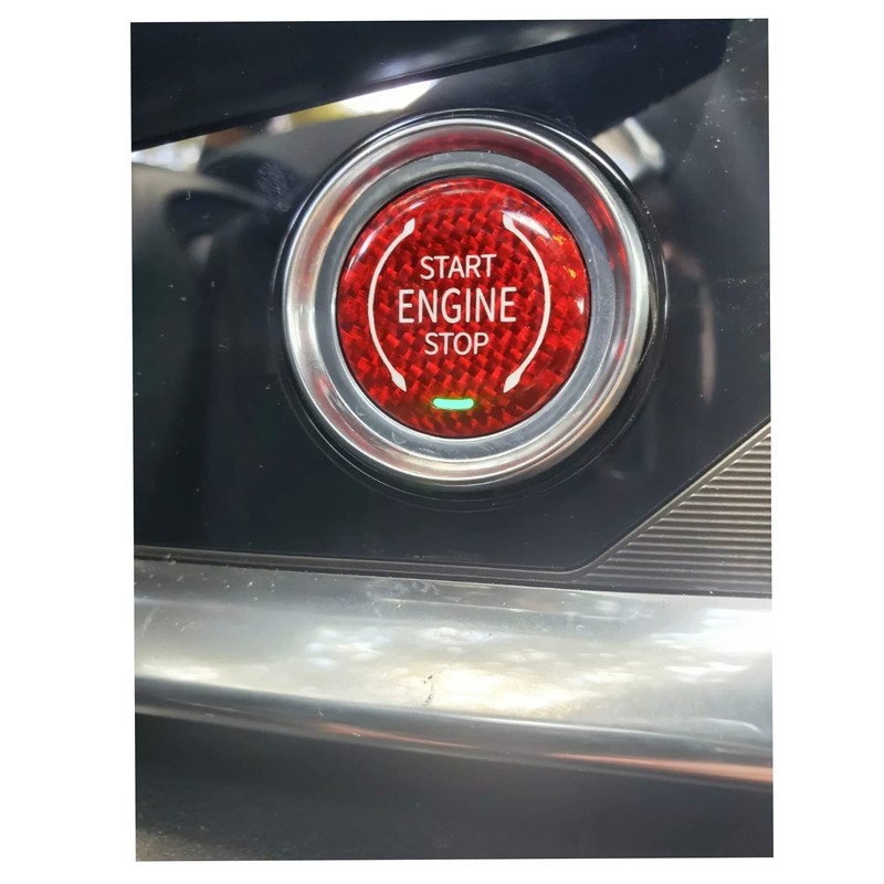 Generic Carbon Fiber Push to Start Button Compatible with Corvette