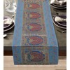 DK Homewares Indian Ethnic Turquoise 150 x 40 cm Brocade