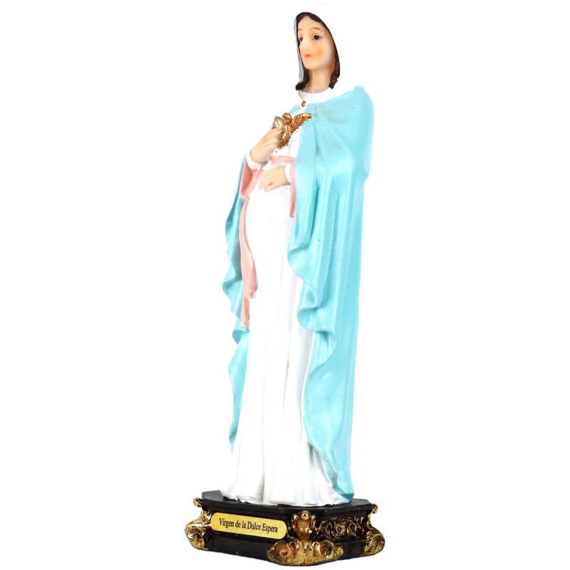 Virgen de la Dulce Espera Figure Resina 8 Inches New