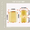 Bwintech 12 pieces 1/2 inch to 1/2 inch internal and