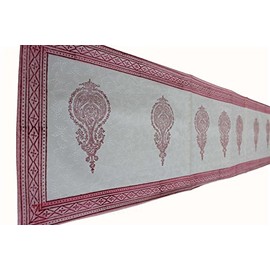 Handblock Print 70 x 12.5 inches Table Runner , 100% Cotton by Mango Gifts India
