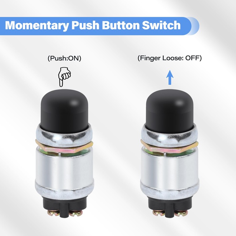 GZZTORES 2 PCS Engine Start Push Button Momentary Start Switch,