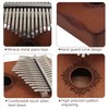 17 Keys Thumb Piano WorthPlanet Wood Finger Piano Kalimba Thumb