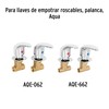 Foset Aqua AQMR-62, Juego de 2 manerales grandes, tipo palanca,