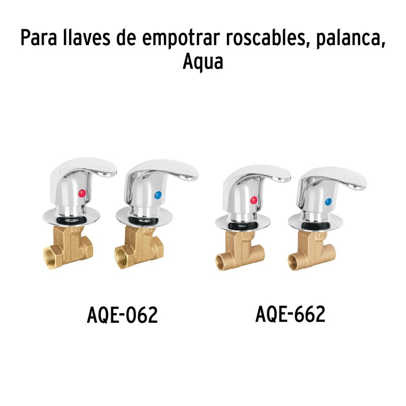 Foset Aqua AQMR-62, Juego de 2 manerales grandes, tipo palanca,