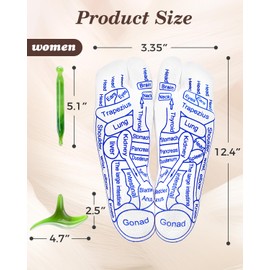 Funkup Reflexology Socks and Tools, Easerelief Socks with Acupressure Pen & Massage Sticks, Reflexology Tool Foot Massage Sock Ideal for Women, Emerald