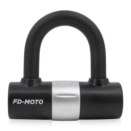 FD-MOTO U Lock Motorcycle Steel Disc Lock High Security Carabiner Lock,Black