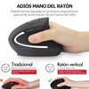 Rabbitstorm Mouse Inalámbrico, Ratón Inalámbrico Ergonómico Recargable, Ratón Vertical Óptico