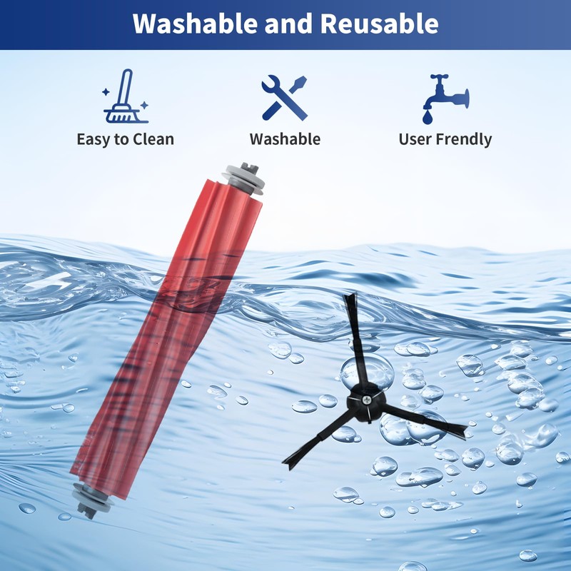Roller and Side Brush Replacement for Roborock S7,S7+,S7 MaxV,S7 MaxV