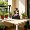 Desktop Water Fountain Indoor:6 Tier Cascading Waterfall with Spinning Orb