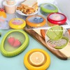 Juego de 4 Recipientes de Silicona para Almacenamiento de Aguacate