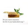 2 Pieces Natural Olive Wood Soap Dish Natural Wood Sink