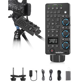 for Sony Camcorder Lanc Zoom Controller - Wireless & Wired Remote Control with IRIS Focus Zoom ND White Balance Adjust for Sony ILME-FX6,PXW-FX9,PXWZ280V/Z280T,PXWZ190V/Z190T; Replaces Sony RM-30BP