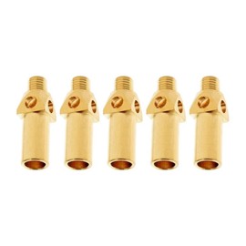 Brass Gas Burner Jet Tips Crossed Burner Nozzle Propane Gas Burner Replacement Nozzle - Pack of 5