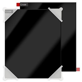 Enoin 2 Pack 8x12 Inches Black Non Transparent Acrylic/Plexiglass Sheet 0.118'' 1/8 Thick, Plastic Sheet Colored Board Panel for Glass, DIY, Painting, Art Craft
