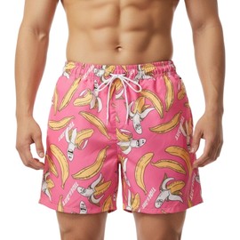 GEMAKA Men's Hawaiian Swim Pants, Amphibious, Surf Pants, Breathable, Quick Drying, Boardshorts, Men's, Popular, Shorts, Sports, Water Absorbent, Quick Drying, Lightweight, Breathable, Large Sizes M