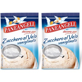 Paneangeli Zucchero Al Velo Icing Sugar with Vanilla Flavor 4.4oz 125gr, Pack of 2