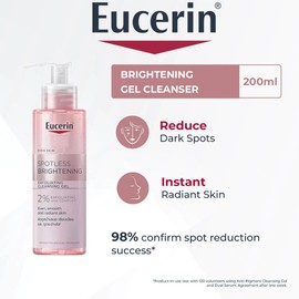 No Brand Eucerin Spotless Brightening Exfoliating Cleansing Gel 200ml | 2% AHA Cleanser for Dark Spots & Radiant Skin